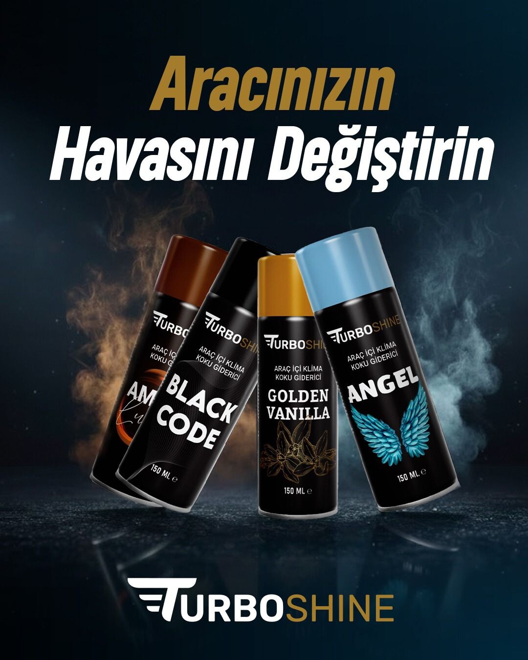 Turbo Shine Araç İçi ve Klima Koku Giderici
