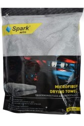 Spark (1 Adet) 2316 Mikrofiber Peluş Oto Kurulama Ve Temizlik Bezi Büyük Boy 60x90 Cm. Gri - TURBO SHİNE